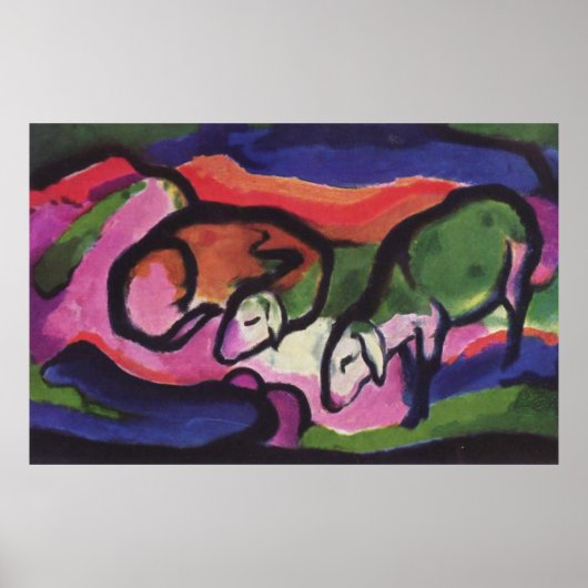 Franz Marc Vintage Poster Series ~ Flock of Sheep (Vorne)
