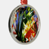 Franz Marc: Vögel - Kubismus Kunst von Franz Marc Silbernes Ornament (Rechts)