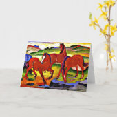 Franz Marc - Weidepferde IV.1911 Karte (Gelbe Blume)