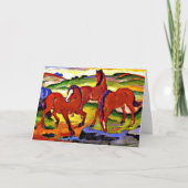 Franz Marc - Weidepferde IV.1911 Karte (Vorderseite)