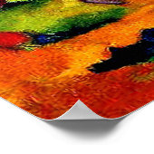 Franz Marc - Weidepferde IV. 1911 Poster (Ecke)