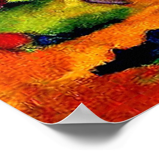 Franz Marc - Weidepferde IV. 1911 Poster (Ecke)