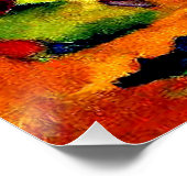 Franz Marc, Weidepferde IV Poster (Ecke)