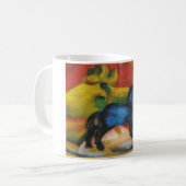 Franz Marc - wenig blaue Öl-Leinwand des Pferd1912 Kaffeetasse (Vorderseite Links)