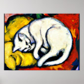 Franz Marc - White Cat. Poster (Vorne)