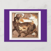Franz Marc, zwei Katzen, schöne Kunst Postkarte (Vorderseite)