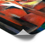 Franz Marc's berühmtes Gemälde The Foxes (1913). Poster (Ecke)