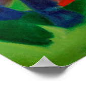 Franz Marcs Blaues Pferd Poster (Ecke)