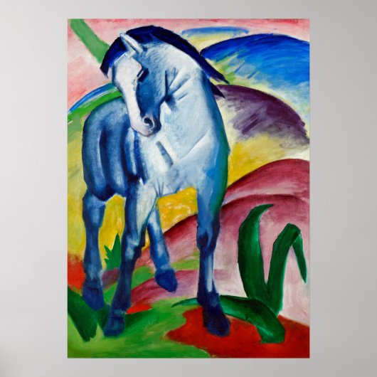 Franz Marcs Blaues Pferd Poster (Vorne)