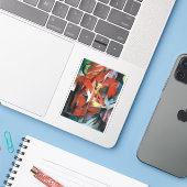 Franz Marc's The Foxes (1913)  Aufkleber (Laptop mit iPhone)