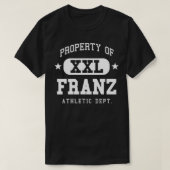 Franz Property XXL Familienname Schule Retro Funny T-Shirt (Design vorne)