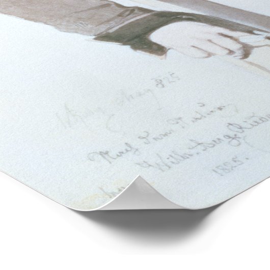 Franz Schubert , 1825 Poster (Ecke)