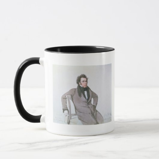 Franz Schubert, 1825 Tasse (Links)