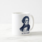 Franz Schubert, blau Kaffeetasse (VorderseiteRechts)