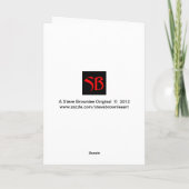 Franz Schubert-Gruß-Karte Karte (Rückseite)