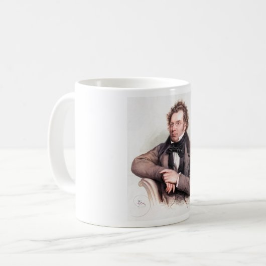 Franz Schubert Kaffeetasse (Vorderseite Links)