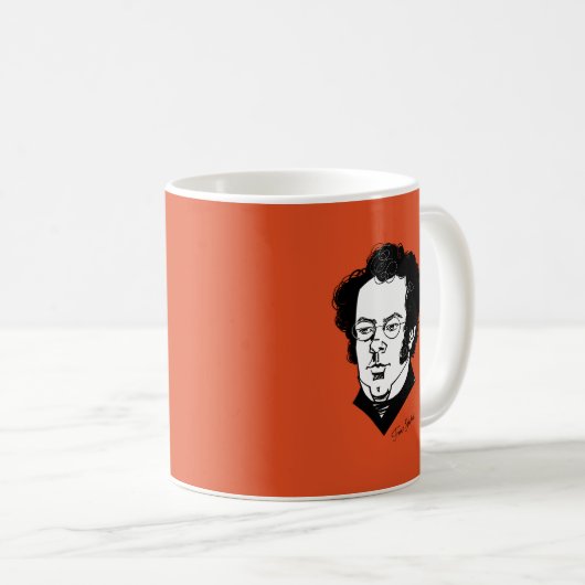 Franz Schubert Kaffeetasse (VorderseiteRechts)
