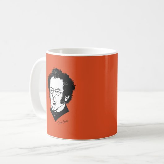 Franz Schubert Kaffeetasse (Vorderseite Links)