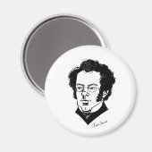 Franz Schubert Magnet (Vorderseite/Rückseite)