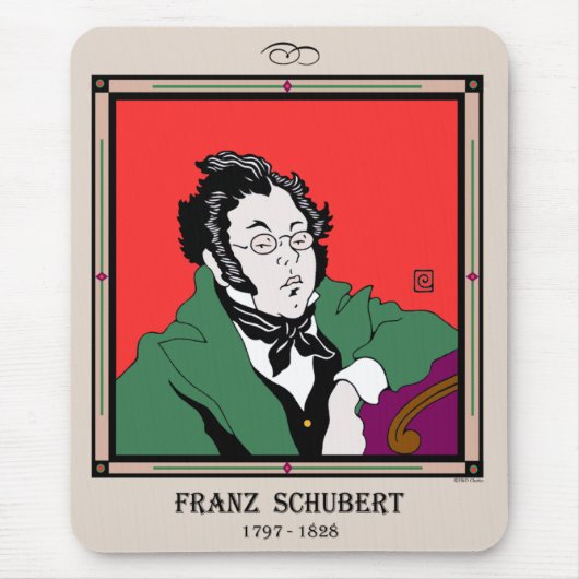 Franz Schubert Mousepad (Vorne)
