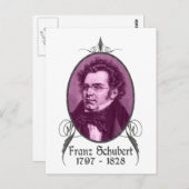 Franz Schubert Postkarte (Vorne/Hinten)