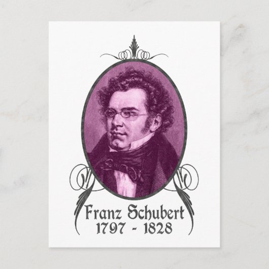 Franz Schubert Postkarte (Vorderseite)