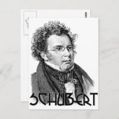 Franz Schubert Postkarte (Vorne/Hinten)