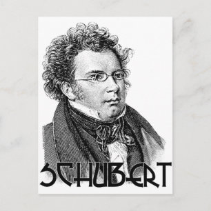 Franz Schubert Postkarte
