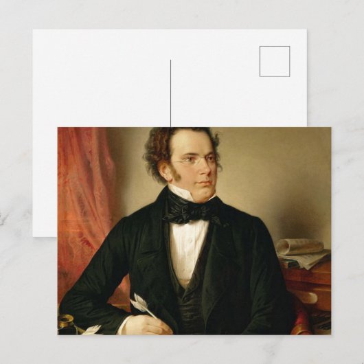 Franz Schubert Postkarte (Vorne/Hinten)