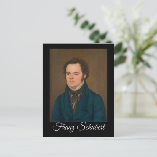 Franz Schubert Postkarte (Stehend Vorderseite)