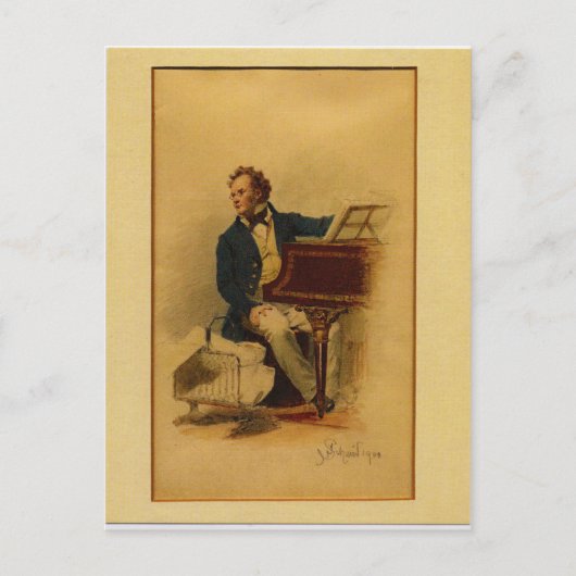 Franz Schubert von Julius Schmid Postkarte (Vorderseite)