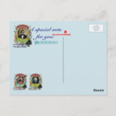 Franz Schubird Funny Bird Animal Composer Schubert Postkarte (Rückseite)