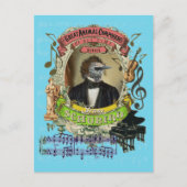 Franz Schubird Funny Bird Animal Composer Schubert Postkarte (Vorderseite)