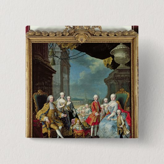 Franz Stephan I mit seiner Ehefrau Marie-Therese Button (Vorderseite)