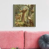 Franz von Assisi, Tierfreund Leinwanddruck (Insitu (Wohnzimmer))