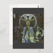 Franz von Stuck - Der Engel des Gerichts Postkarte (Vorne/Hinten)