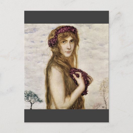 Franz von Stuck - Frühjahr Postkarte (Vorderseite)