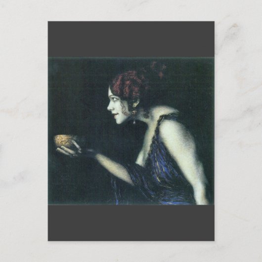 Franz von Stuck - Tilla Durieux als Circe Postkarte (Vorderseite)