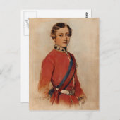 Franz Winterhalter: Albert Edward, Prinz von Wales Postkarte (Vorne/Hinten)