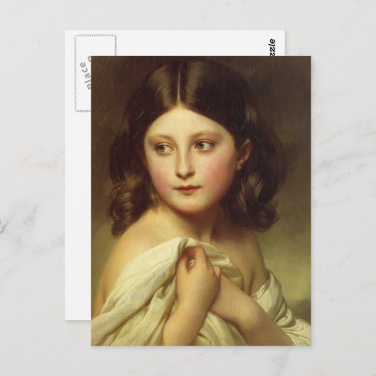 Franz Winterhalter- Junge Mädchen, Prinzessin Char Postkarte (Vorne/Hinten)