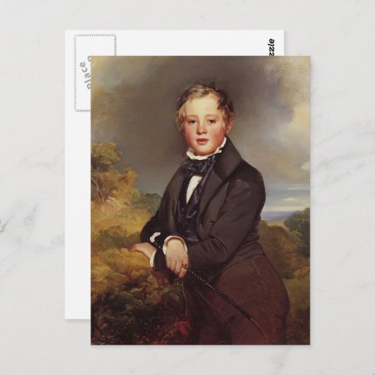 Franz Winterhalter- Ludwig, Graf Von Langenstein Postkarte (Vorne/Hinten)