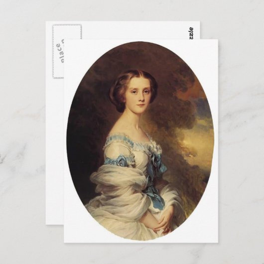 Franz Winterhalter- Melanie de Bussiere Postkarte (Vorne/Hinten)