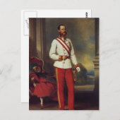Franz Winterhalter-Österreichischer Kaiser & Maria Postkarte (Vorne/Hinten)