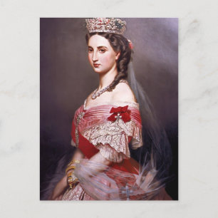 Franz Winterhalter- Portrait Charlotte, Belgien Postkarte