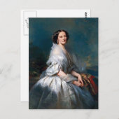 Franz Winterhalter - Portrait der Elisabeth Franci Postkarte (Vorne/Hinten)