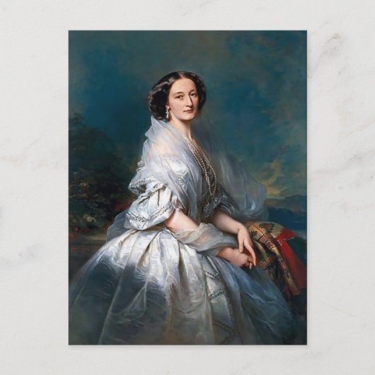 Franz Winterhalter - Portrait der Elisabeth Franci Postkarte (Vorderseite)