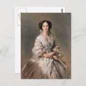 Franz Winterhalter - Portrait der Kaiserin Maria Postkarte (Vorne/Hinten)