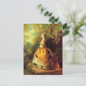 Franz Xaver Winterhalter - Kaiserin Eugénie Postkarte (Stehend Vorderseite)