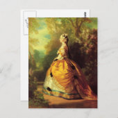 Franz Xaver Winterhalter - Kaiserin Eugénie Postkarte (Vorne/Hinten)