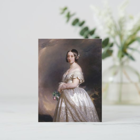 Franz Xaver Winterhalter- Königin Victoria Postkarte (Stehend Vorderseite)